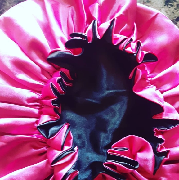Satin Reversible Bonnets - Picture 1 of 3